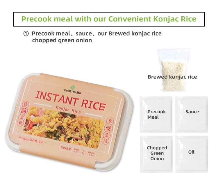Casual Food Free Cooking Convenient Instant Meal Replacement Staple Konjac Instant Rice