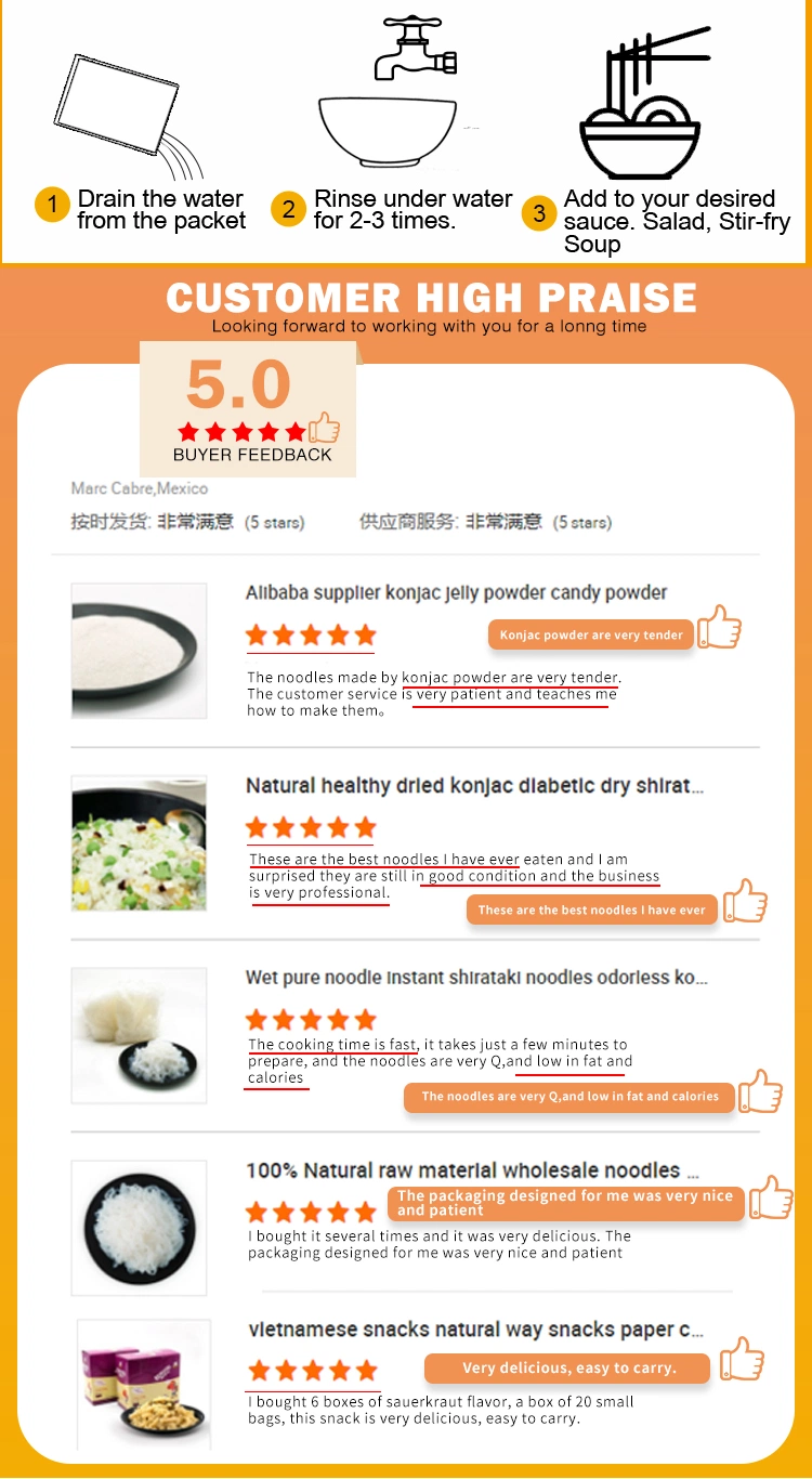 Low Fat Vegan Snack Food/ Shirataki Konjac Tofu