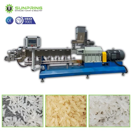 High Productivity Artificial Rice Process Production Line + Artificial Rice Processing Machine Extruder for Konjac Making Extruder for Konjac Processing Machine