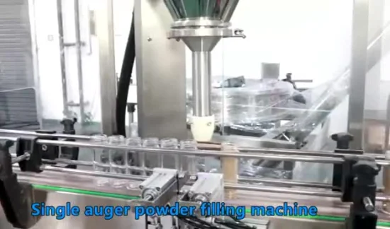 Paprika/Soybean /Milk /Spice/Protein/Curry/Detergent/Chemical Flour /Jar/Can/ Automatic Konjac Powder Packing Bottle Filling and Sealing Line Machine Production
